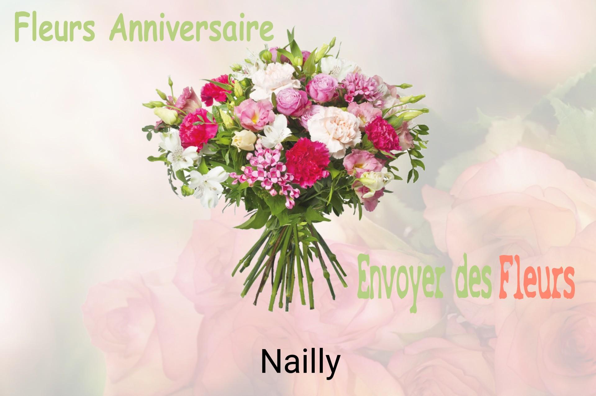 Bouquet de fleurs d’anniversaire livré à Nailly